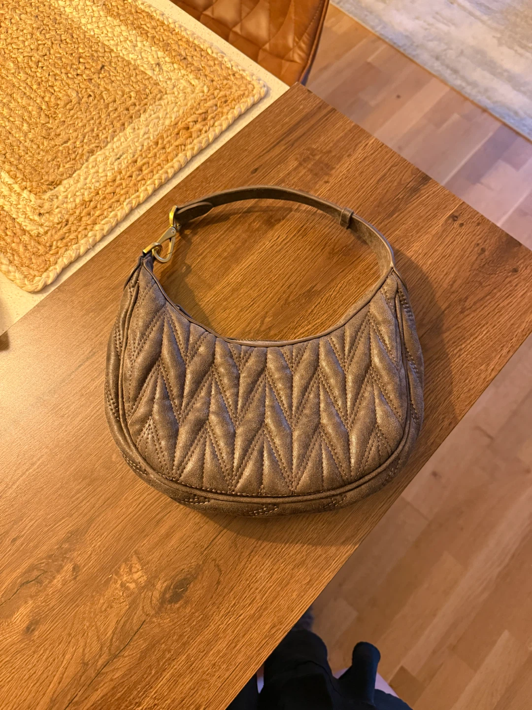 Mango Quilted Shoulder Bag