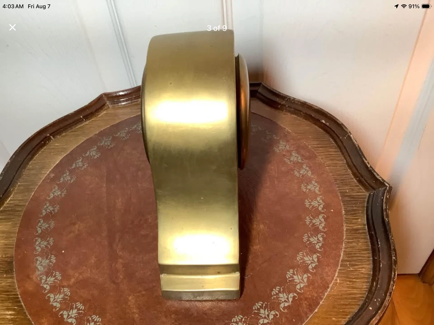 Brass Mantle Clock 🐞 - photo 2