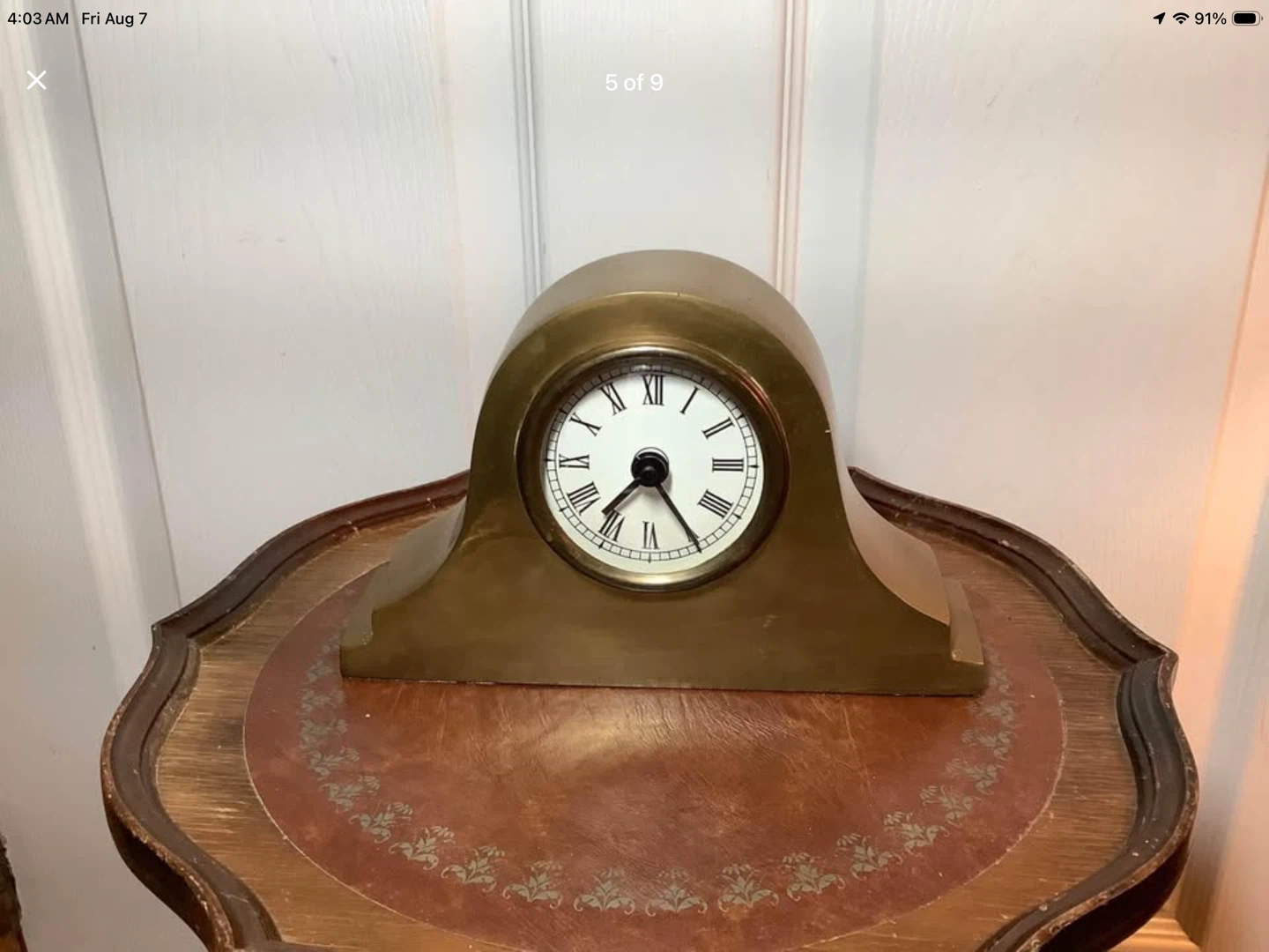 Brass Mantle Clock 🐞 - photo 5