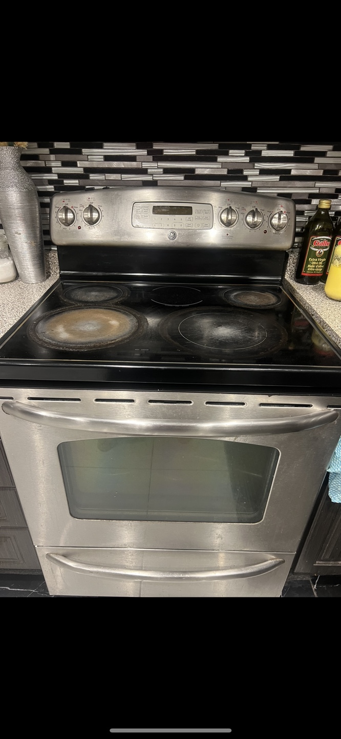 GE Electric Coil Top Range Oven