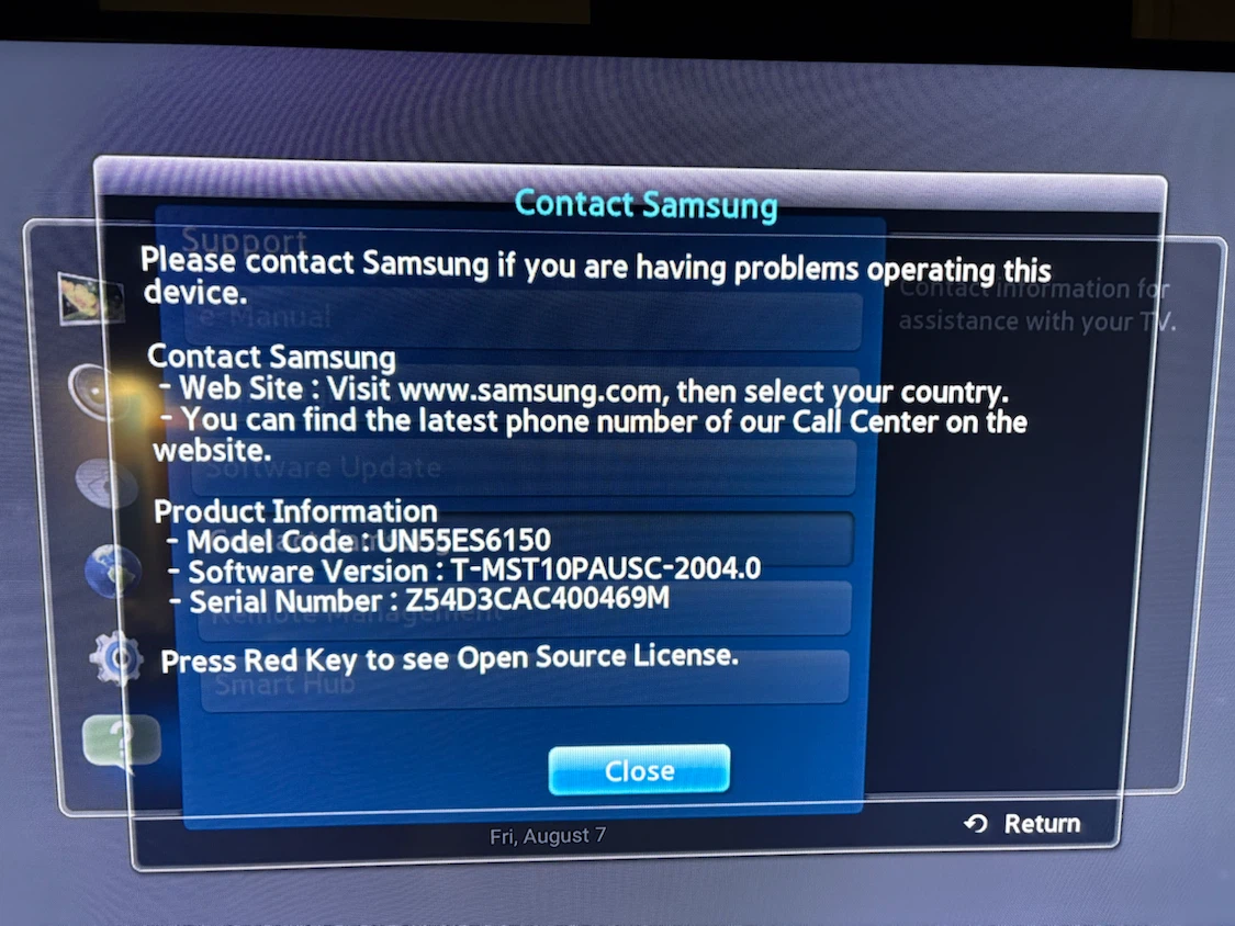 Samsung 55” Smart LED TV (UN55ES6150) - $125 OBO - photo 4