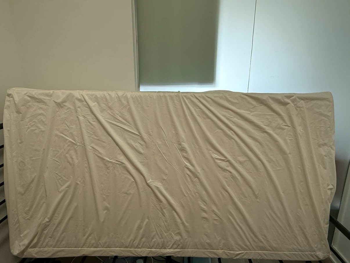 Twin Mattress with Bed Frame and bed bug protector cover - photo 3
