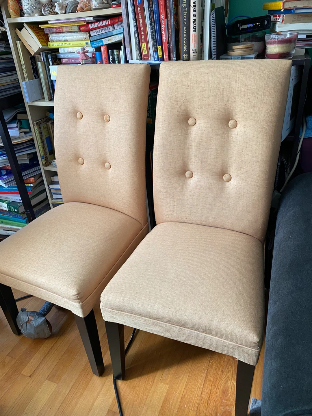 Set of 2 Tufted Upholstered Dining Chairs