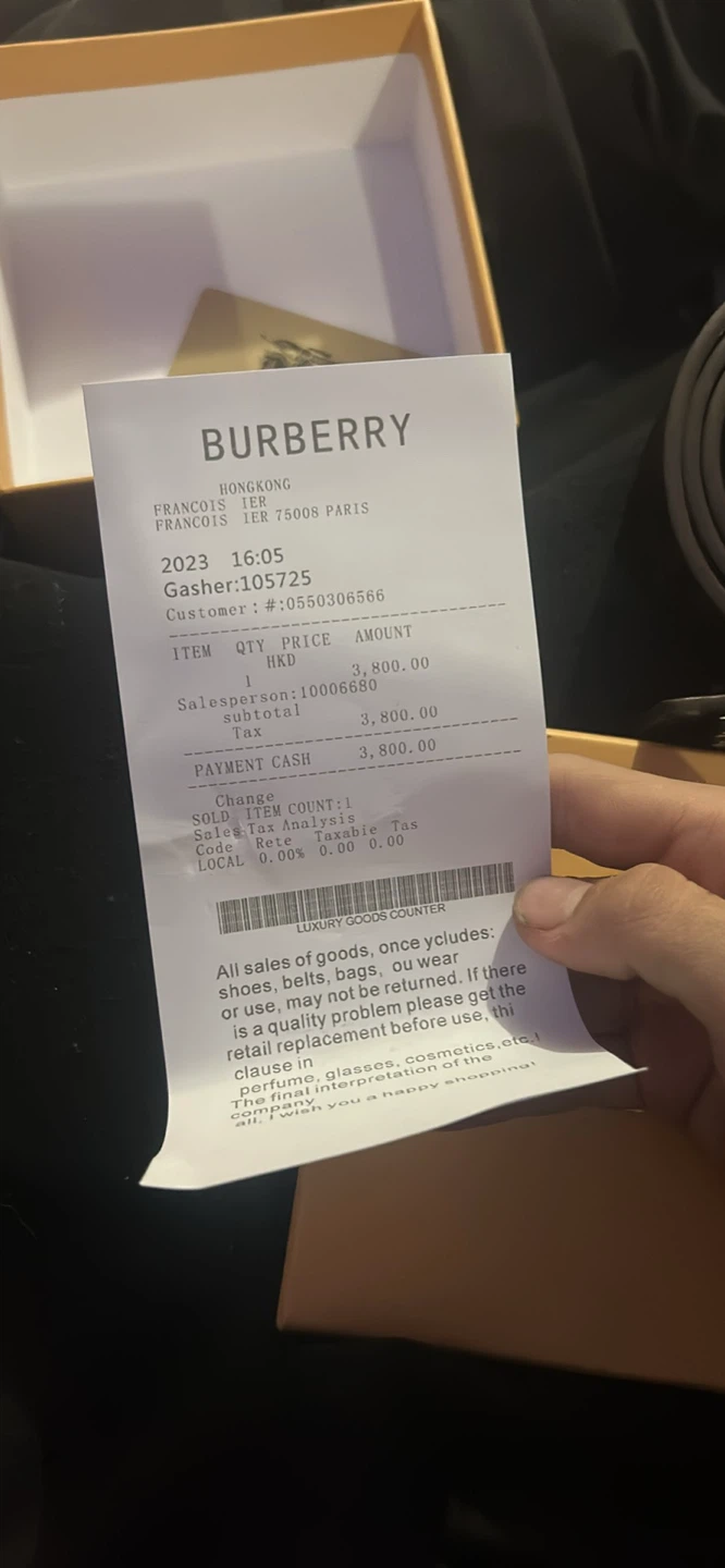 Burberry Black Monogram Belt - photo 2