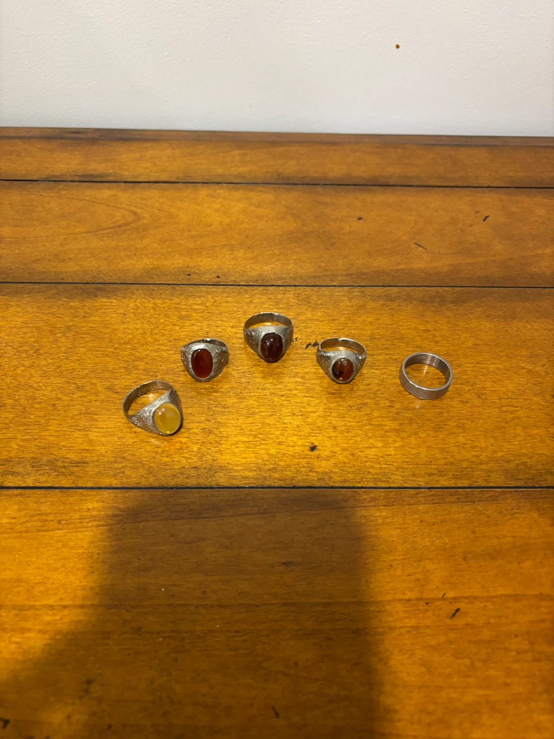 Set of 5 Men's Rings - photo 3
