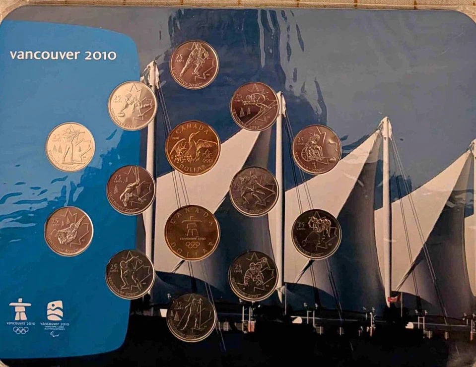 Sell 2010 winter Olympic coin set