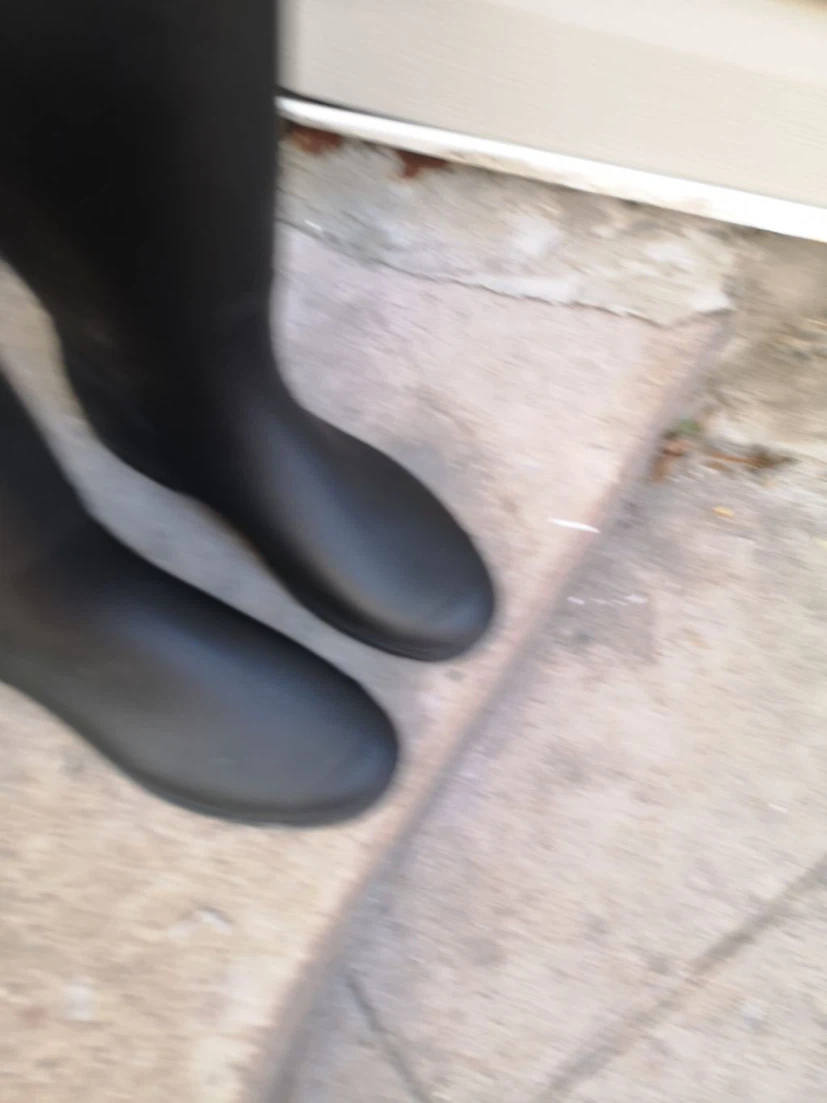 Black Rain Boots - Size 40