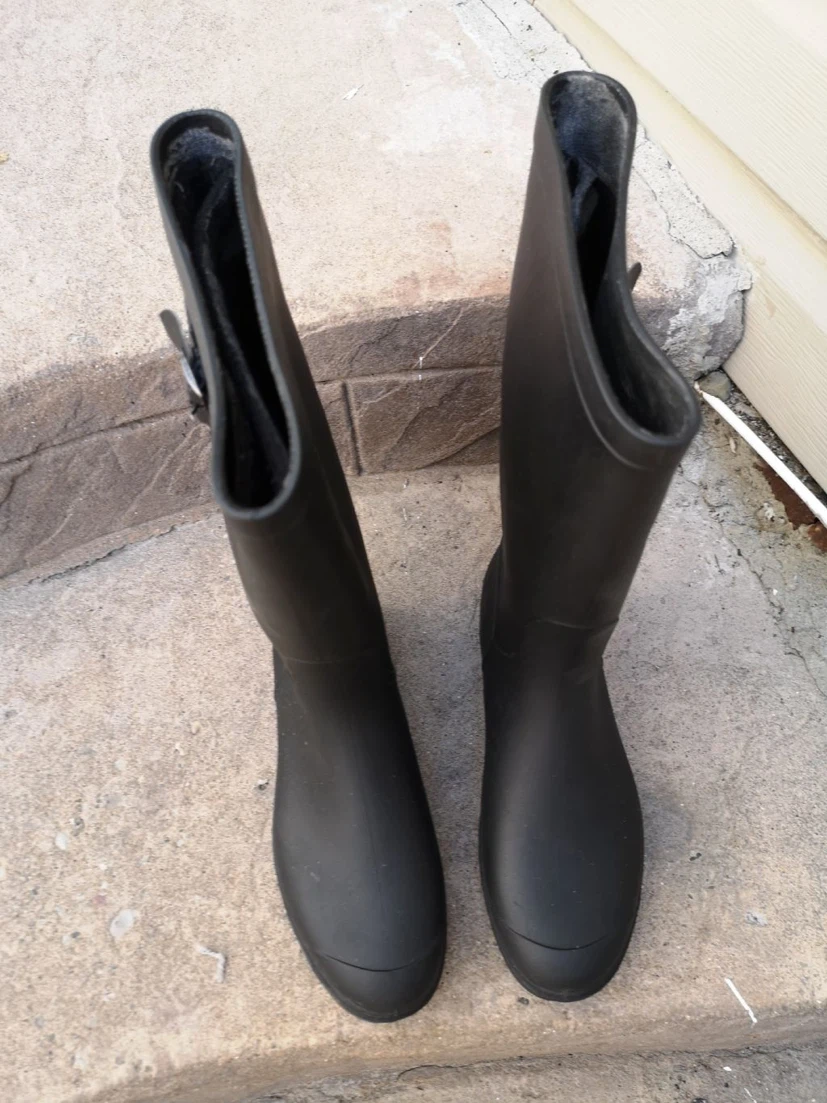 Black Rain Boots - Size 40 - photo 2