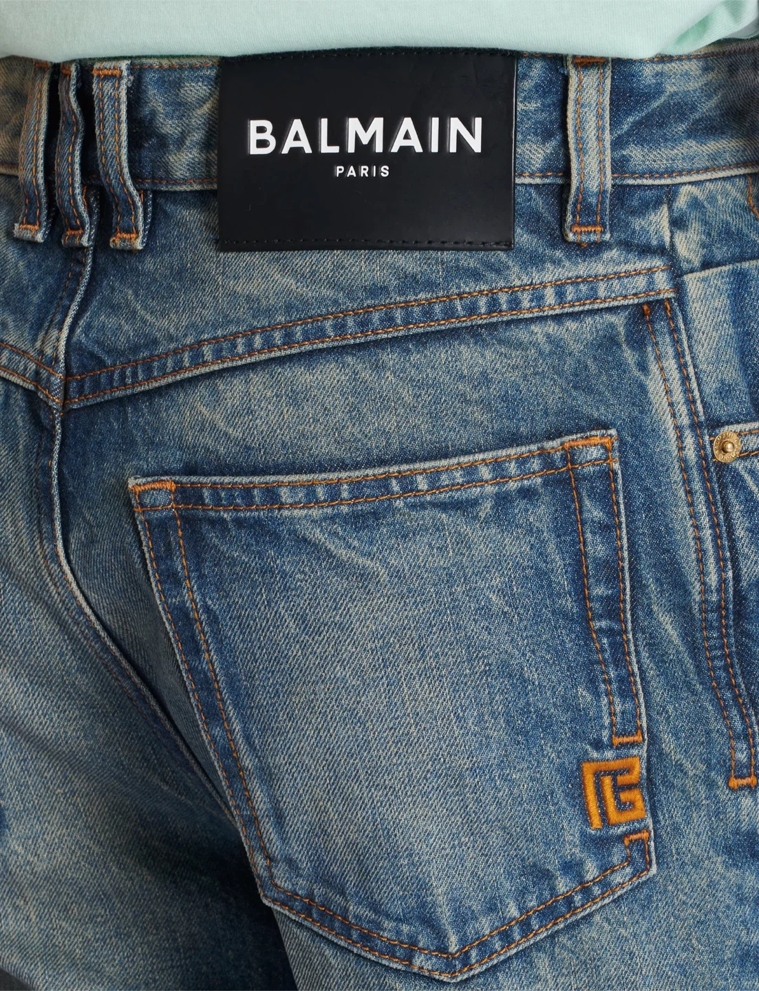 Balmain Paris Blue Wash Denim Jeans - photo 2