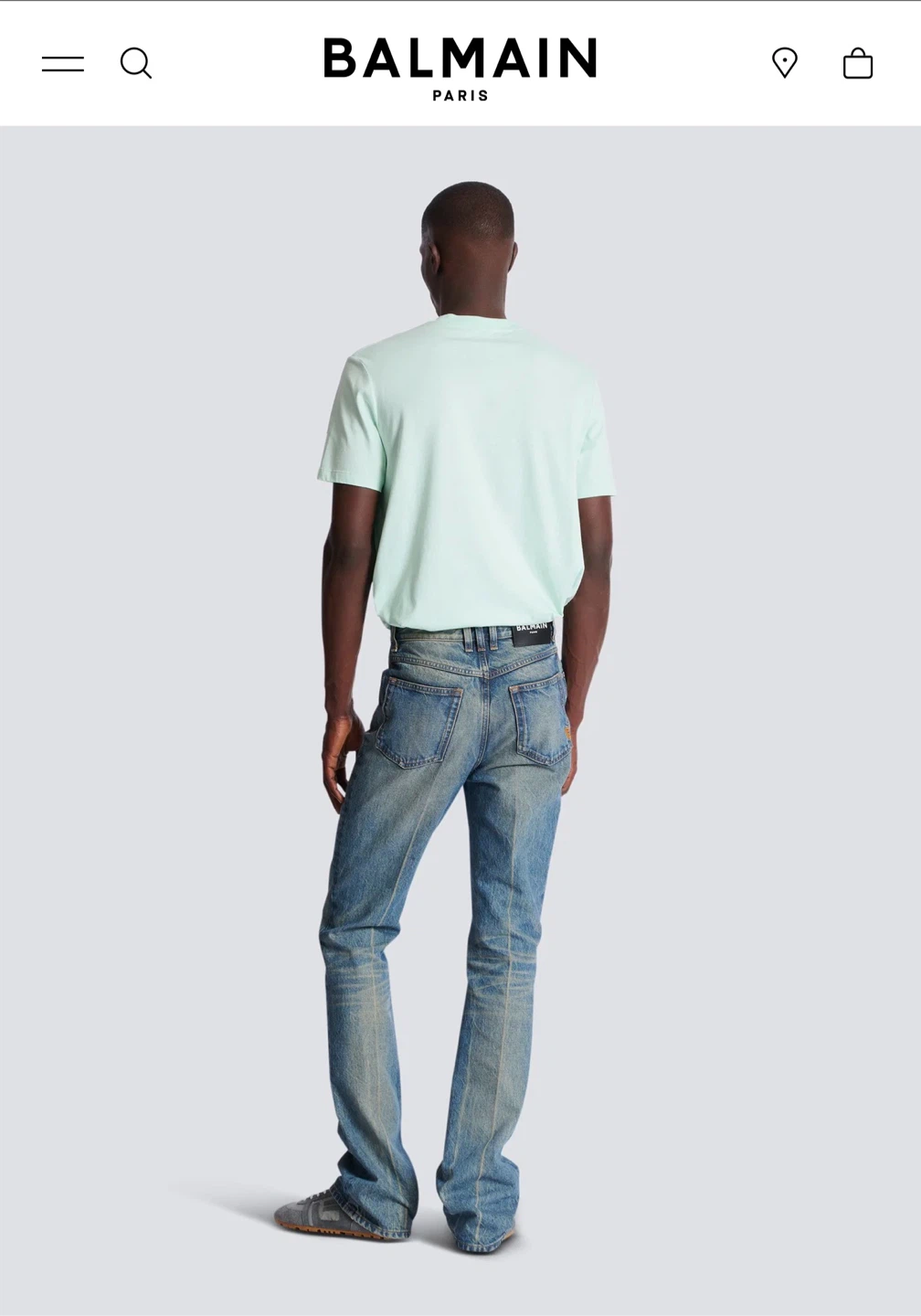 Balmain Paris Blue Wash Denim Jeans - photo 4