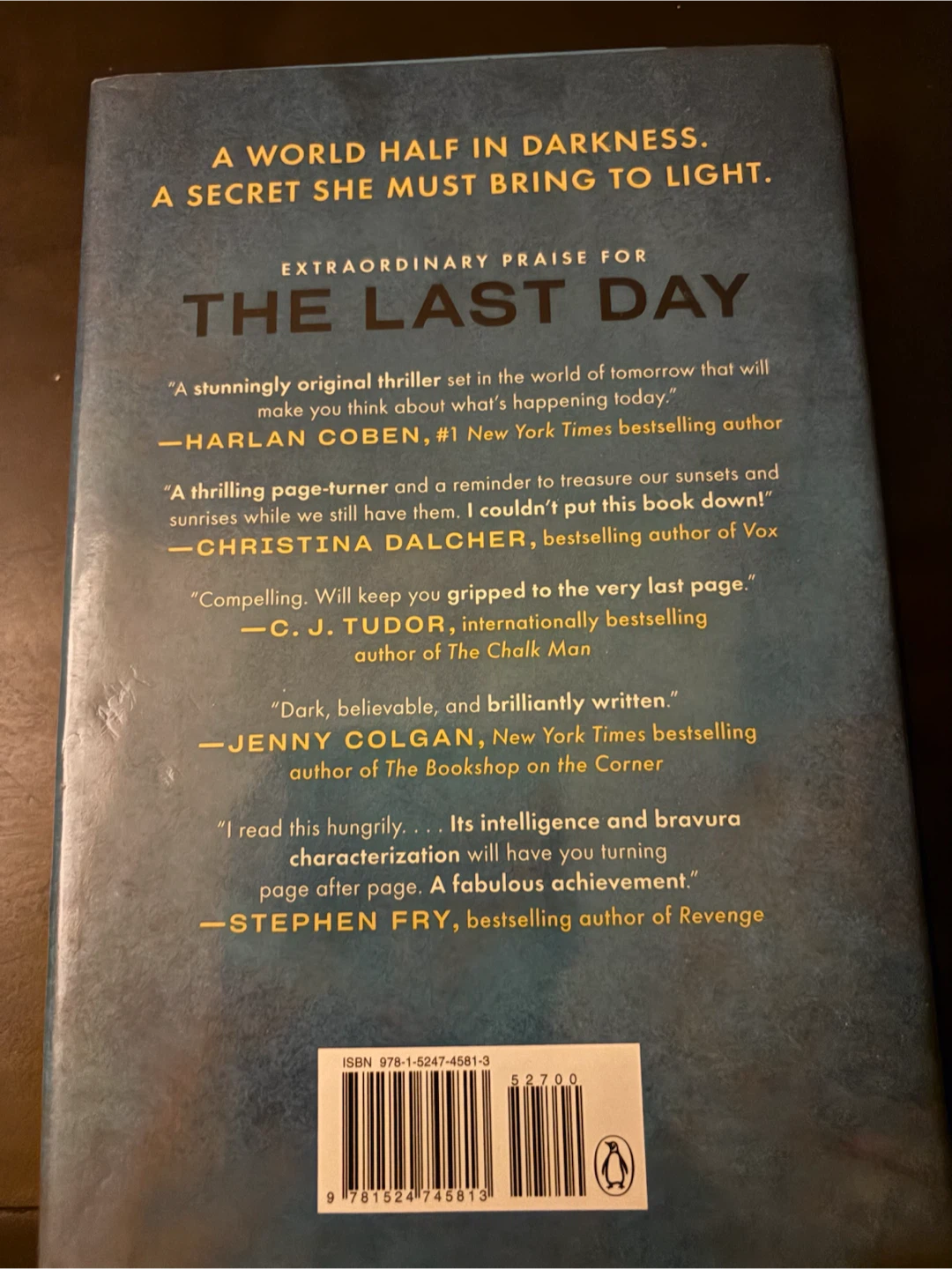 The Last Day by Andrew Hunter Murray Novel - photo 2