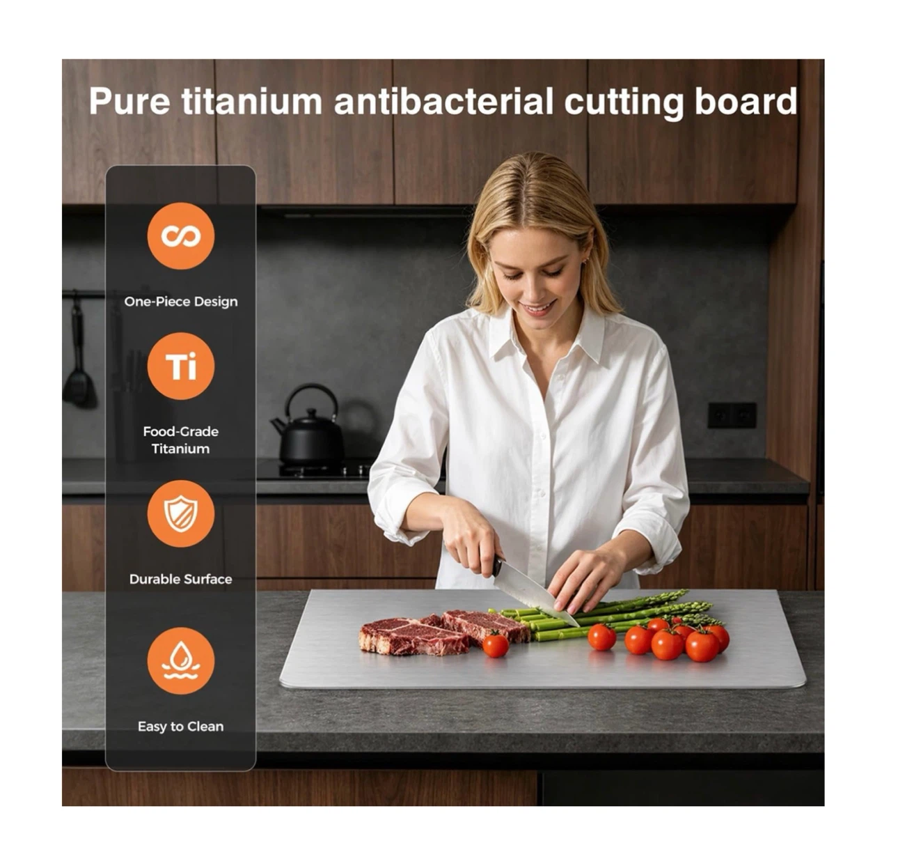 Brand new 16 * 12 Pure Titanium Cutting Board - photo 3