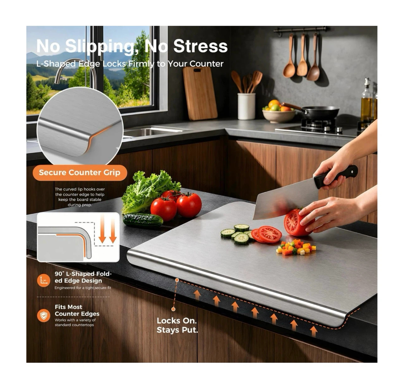 Brand new 16 * 12 Pure Titanium Cutting Board - photo 4