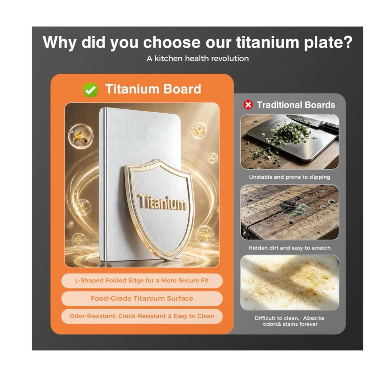 Brand new 16 * 12 Pure Titanium Cutting Board - photo 5