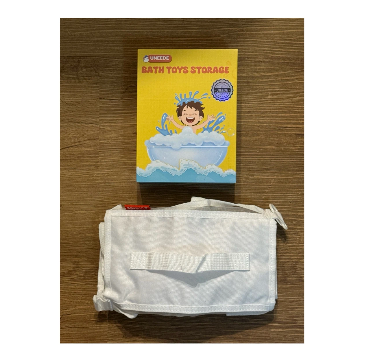 Brand new 2 Compartments Mesh Bath Toy Storage Organizer - photo 2