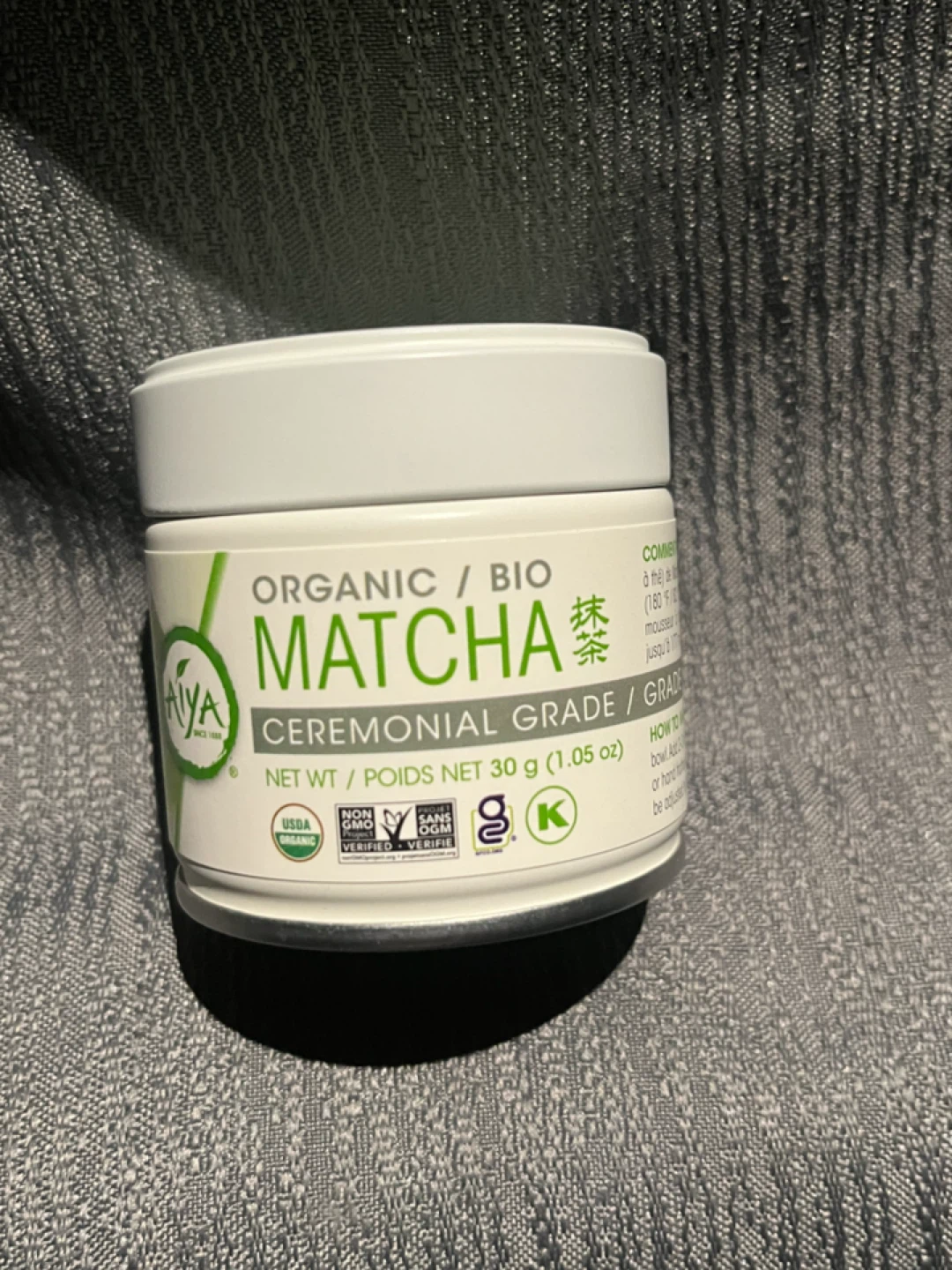 Aiya Organic Ceremonial Grade Matcha Green Tea 30g