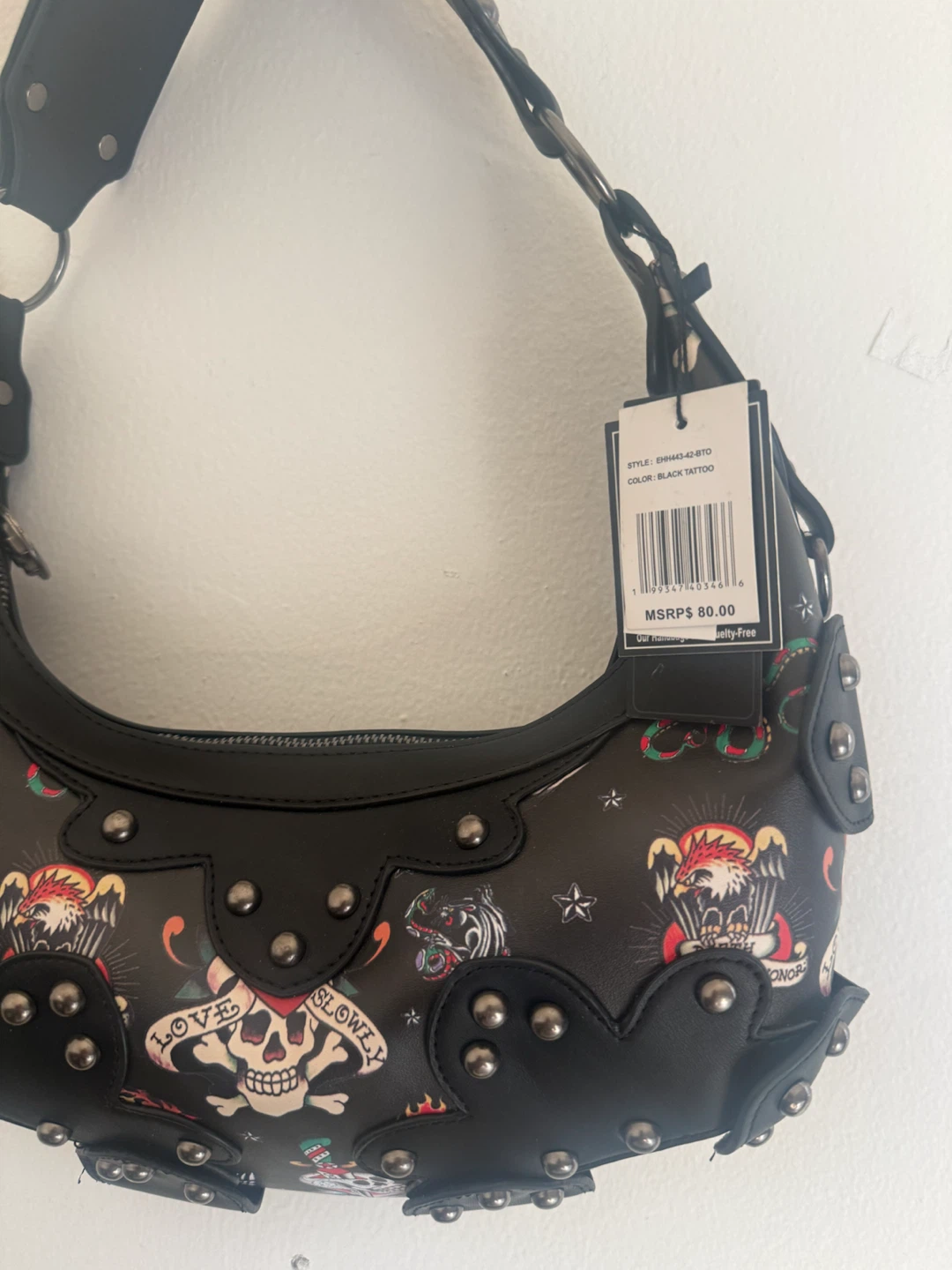 Ed Hardy Black Tattoo Hobo Bag - photo 2