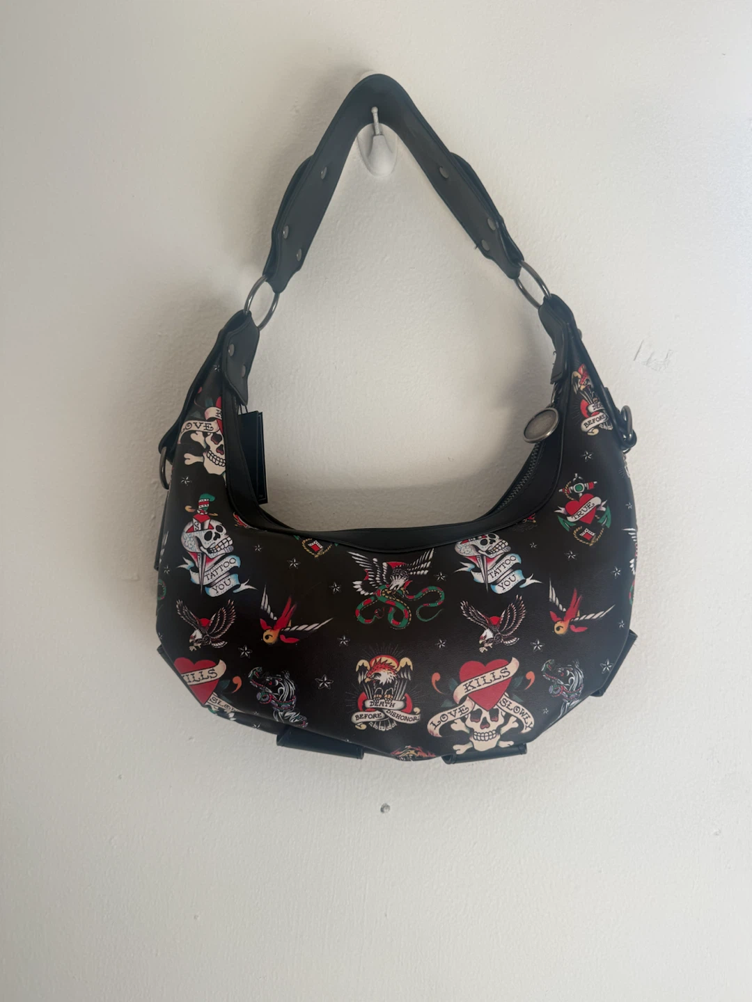 Ed Hardy Black Tattoo Hobo Bag - photo 3