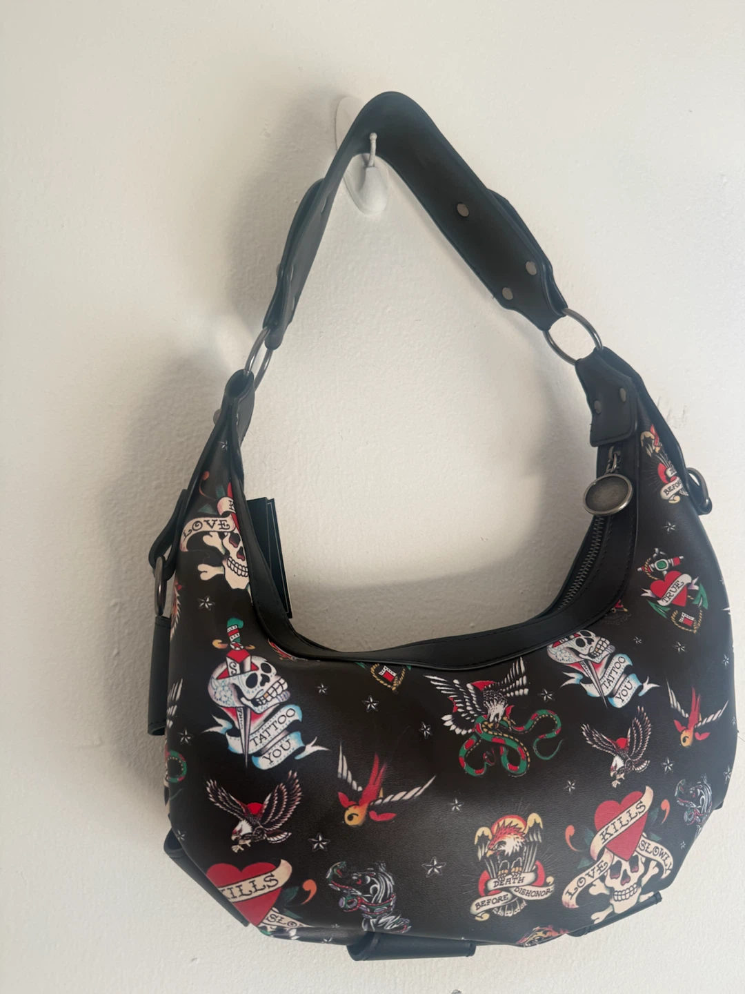 Ed Hardy Black Tattoo Hobo Bag - photo 5