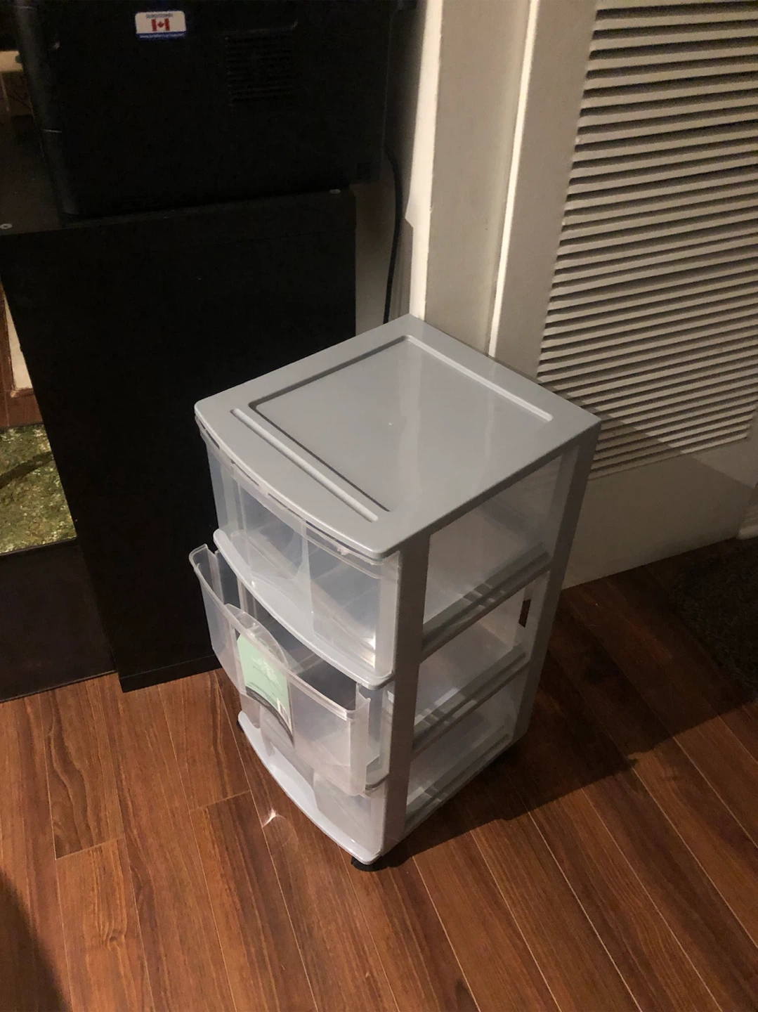 Plastic 3-Drawer Storage Unit