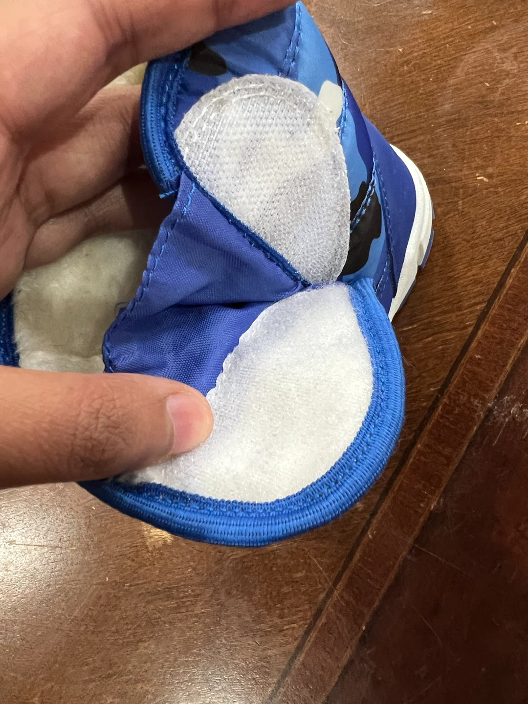 Blue Camo Snow Boots - Size 6 - photo 2