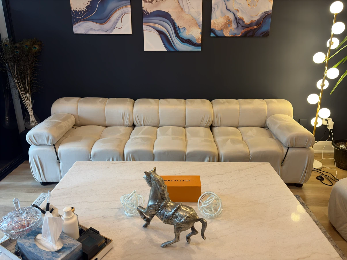 Modular Suede Sofa