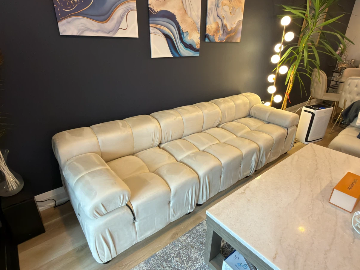 Modular Suede Sofa - photo 2