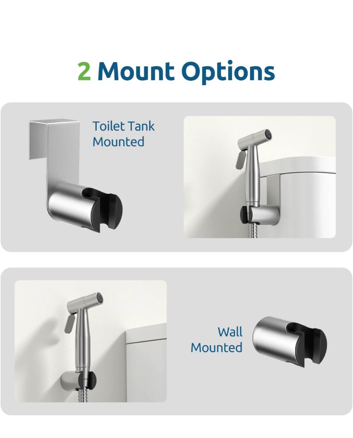 Bidet Sprayer Set - Brushed Nickel - photo 4