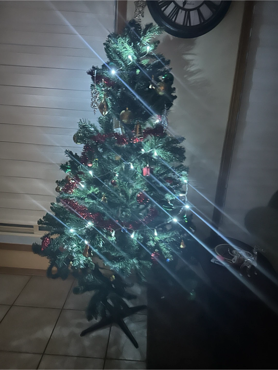Decorated Christmas Tree with Lights - photo 2