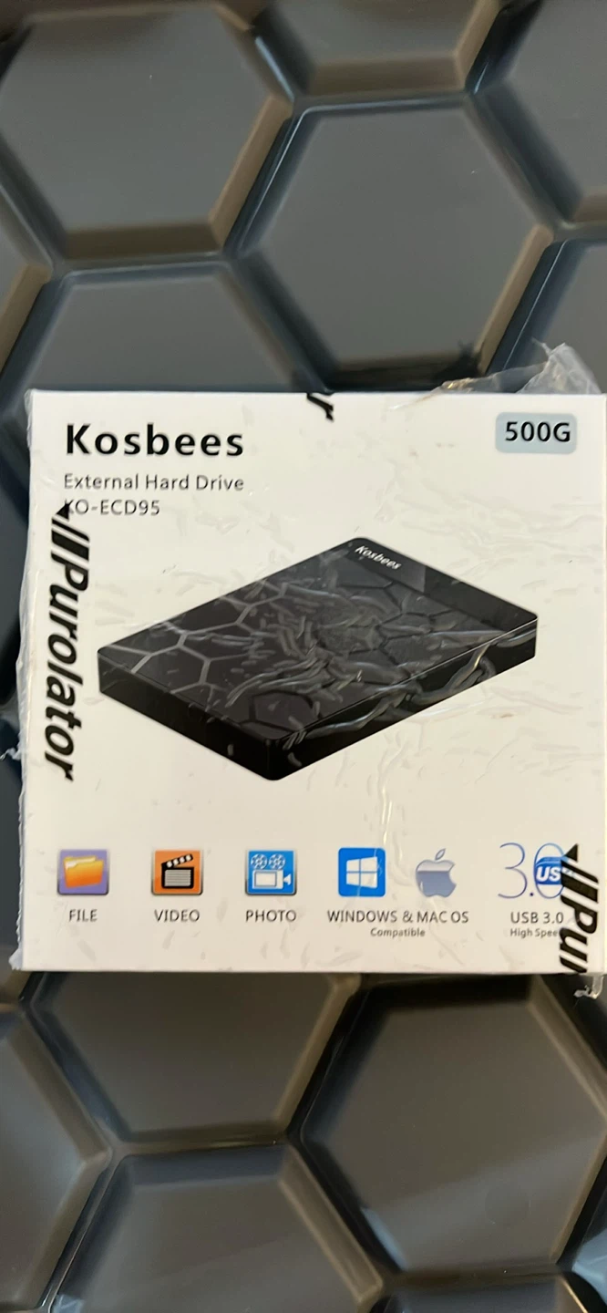 External Hard Drive 500GB KO-ECD95 USB 3.0