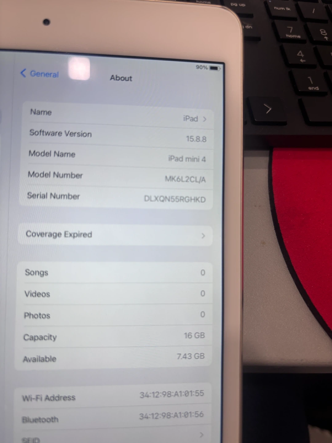 Apple iPad mini 4 Gold 16GB - photo 3