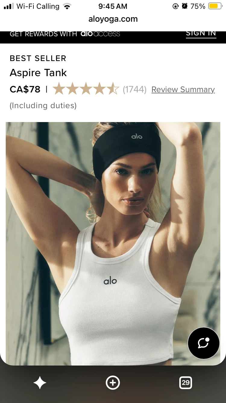 Alo Yoga Aspire Tank (Retails for $78) - photo 4