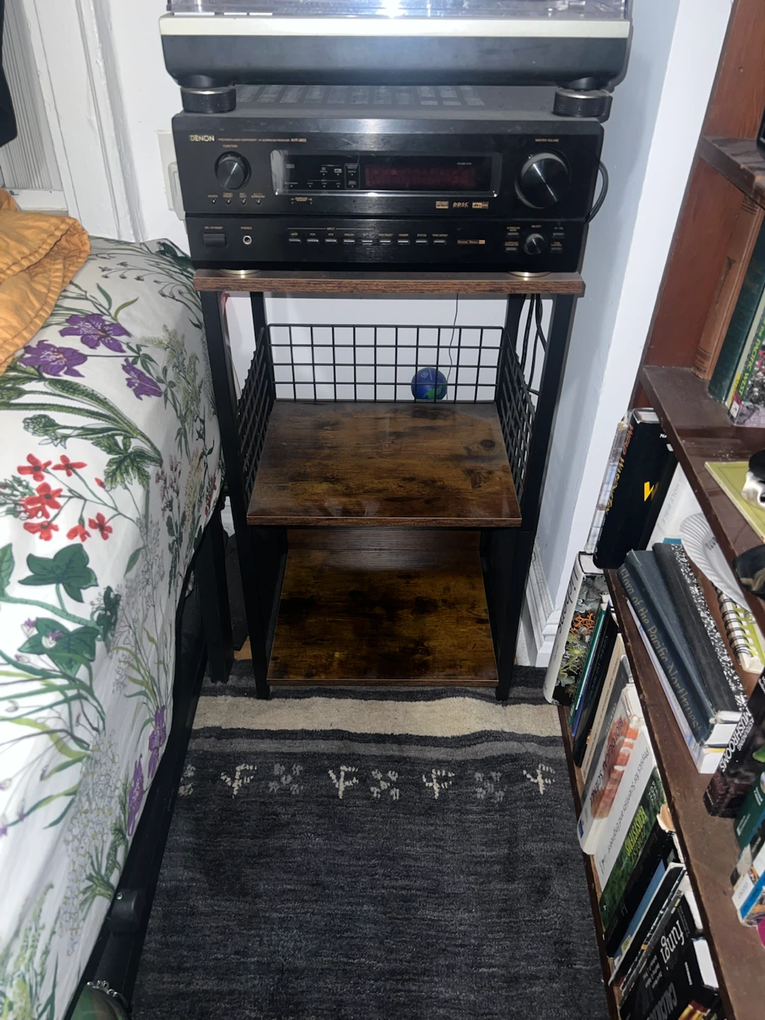 Stand for records and record player