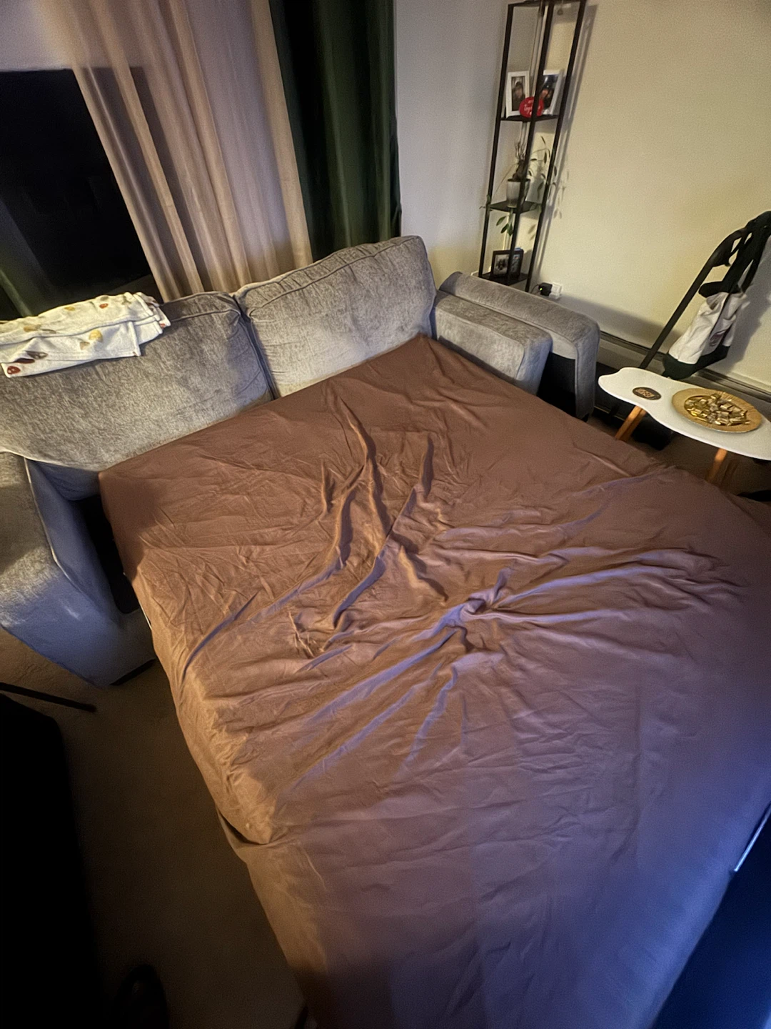 Grey Sofa Bed with Mattress - photo 2