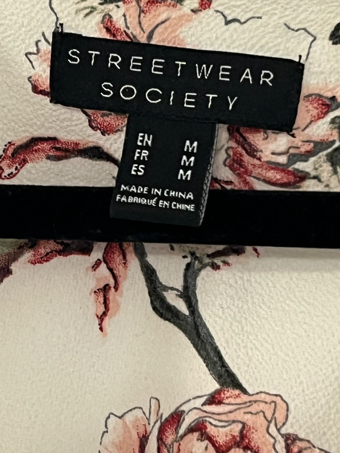 Streetwear Society Floral Peplum Blouse - Size M - photo 2