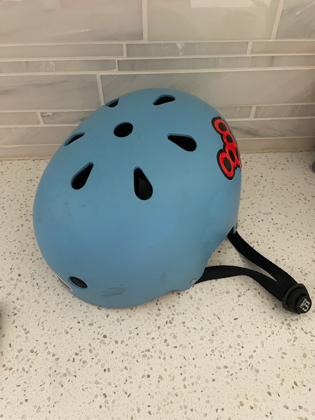 Kids Triple 8 Skateboard Helmet - Blue