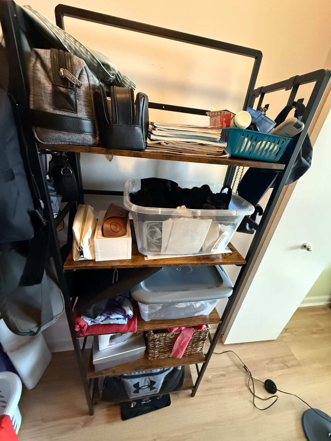 Folding 5-Shelf Bookshelf - photo 3
