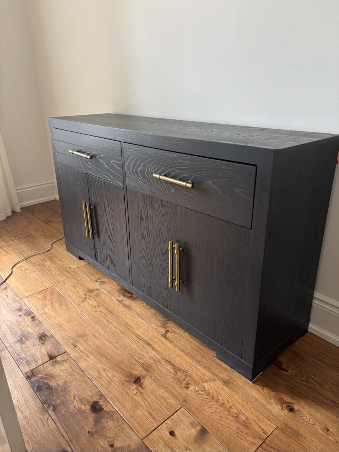 BLACK BUFFET MODERN SELECT HRDWDS OAK VENEERS 4 YEARS OLD - photo 2
