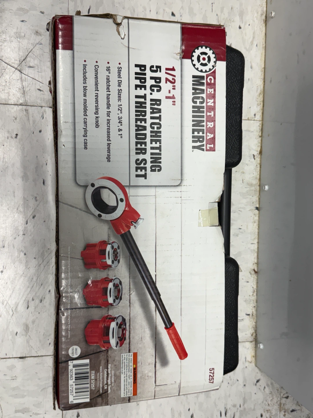 Central Machinery 5 PC. Ratcheting Pipe Threader Set 1/2"-1" - photo 5