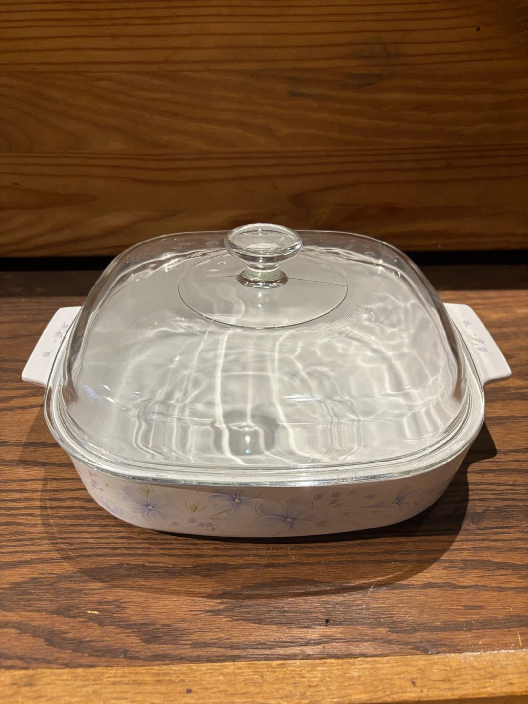 CorningWare White Square Casserole Dish with Glass Lid