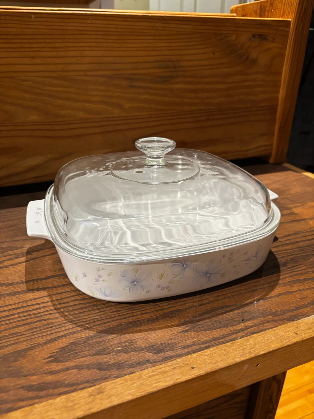 CorningWare White Square Casserole Dish with Glass Lid - photo 2