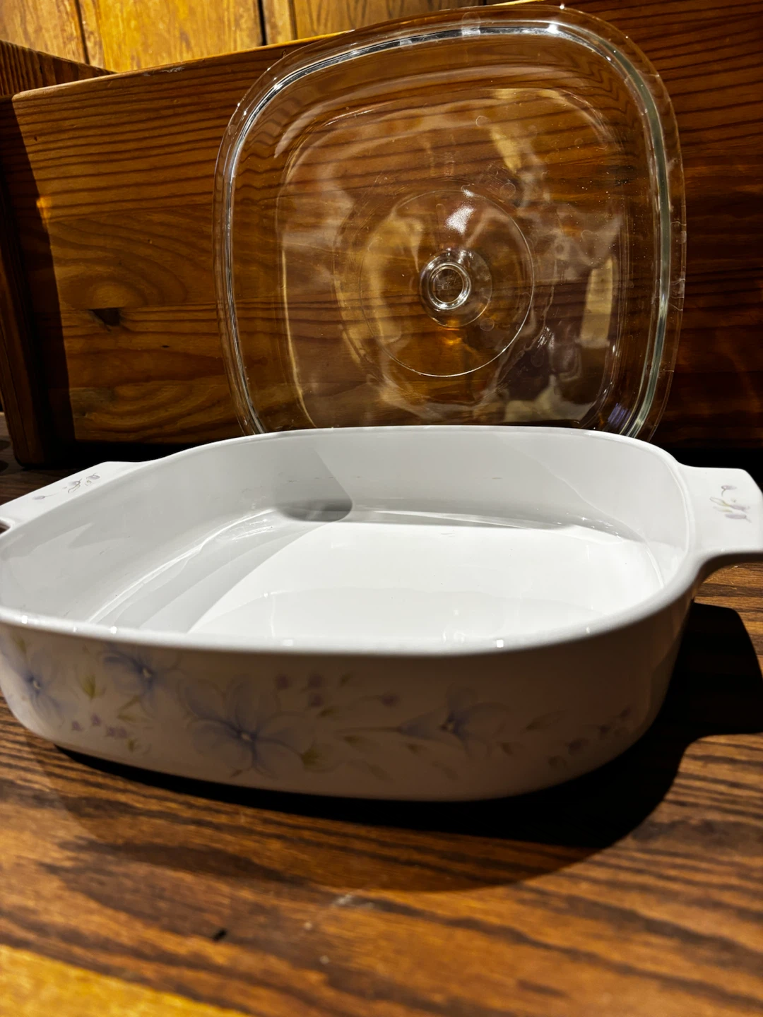 CorningWare White Square Casserole Dish with Glass Lid - photo 5