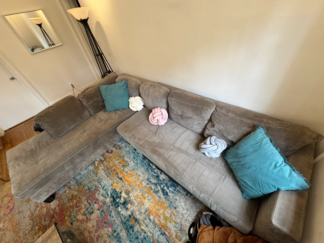 Large L shaped couch