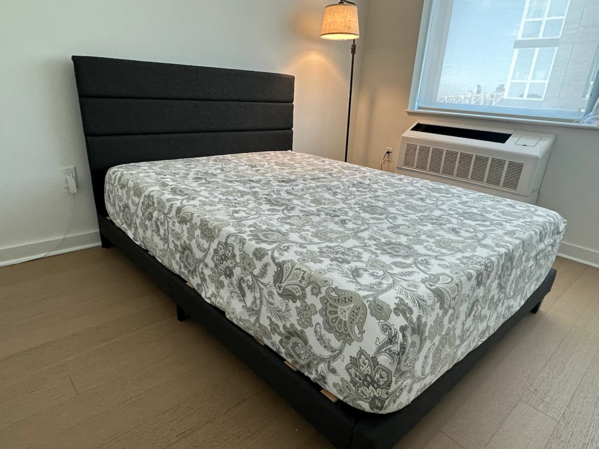 Queen Size Upholstered Platform Bed Frame