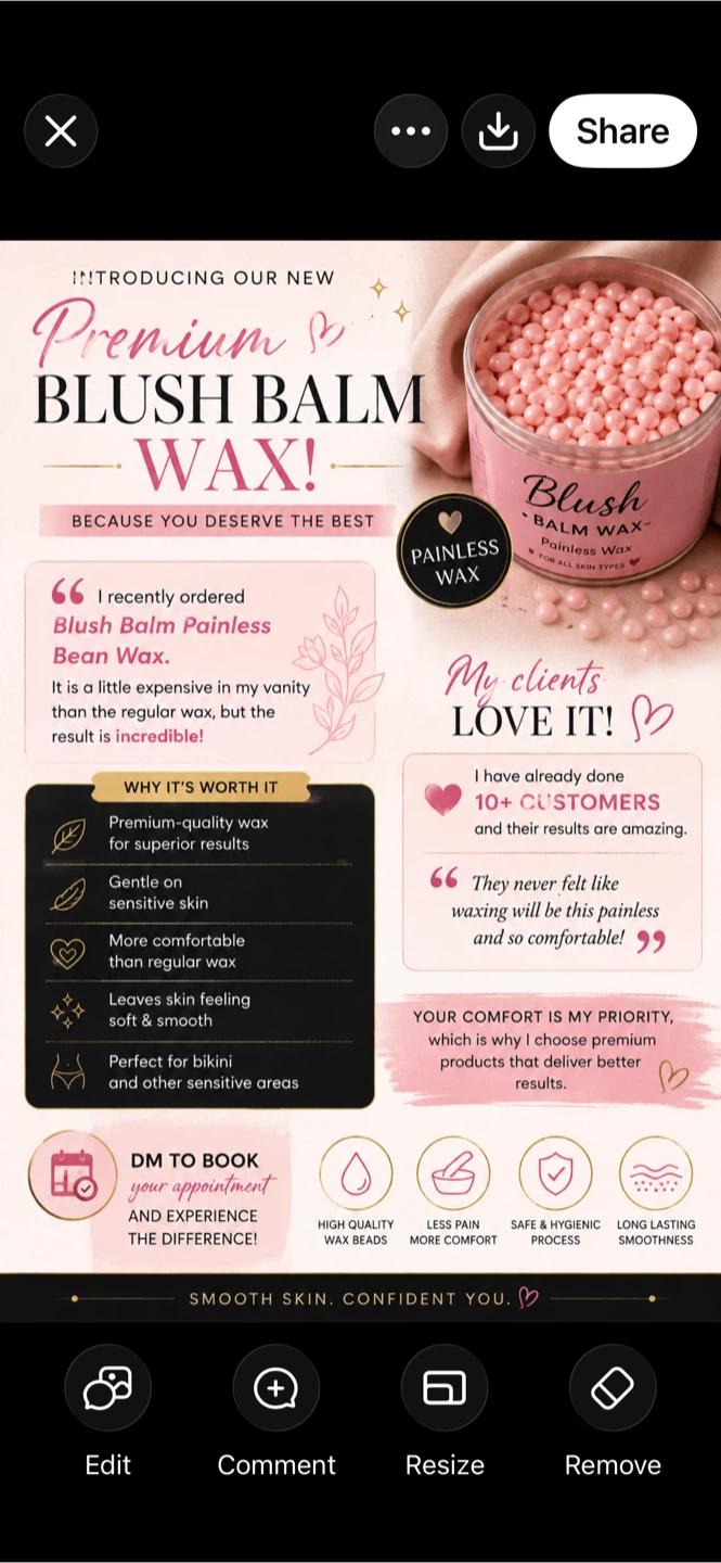 Premium Blush Balm Wax