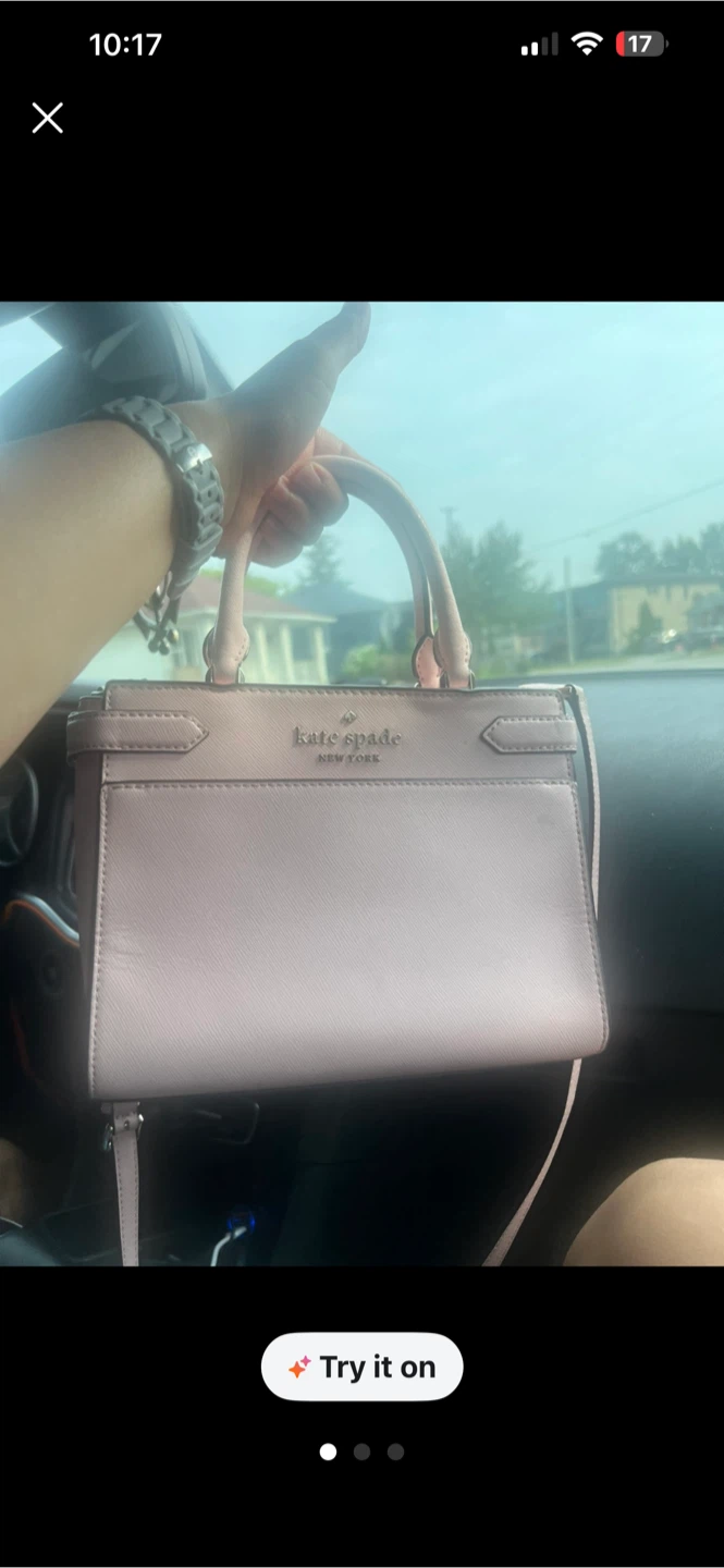 Kate Spade New York Pink Leather Satchel Handbag