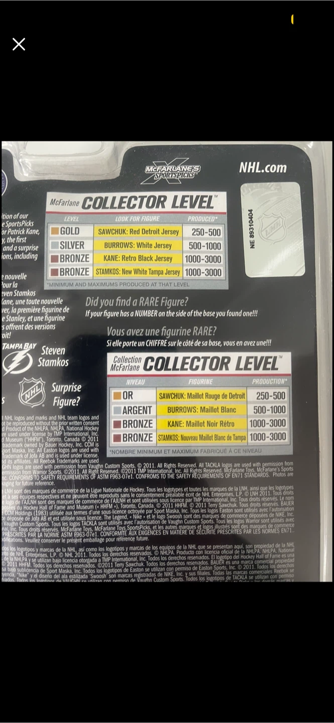 McFarlane NHL Series 29 Patrick Kane Action Figure - 2400/2500 - photo 2