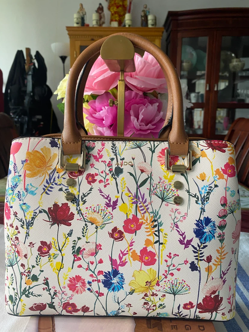 ALDO Floral Satchel Handbag