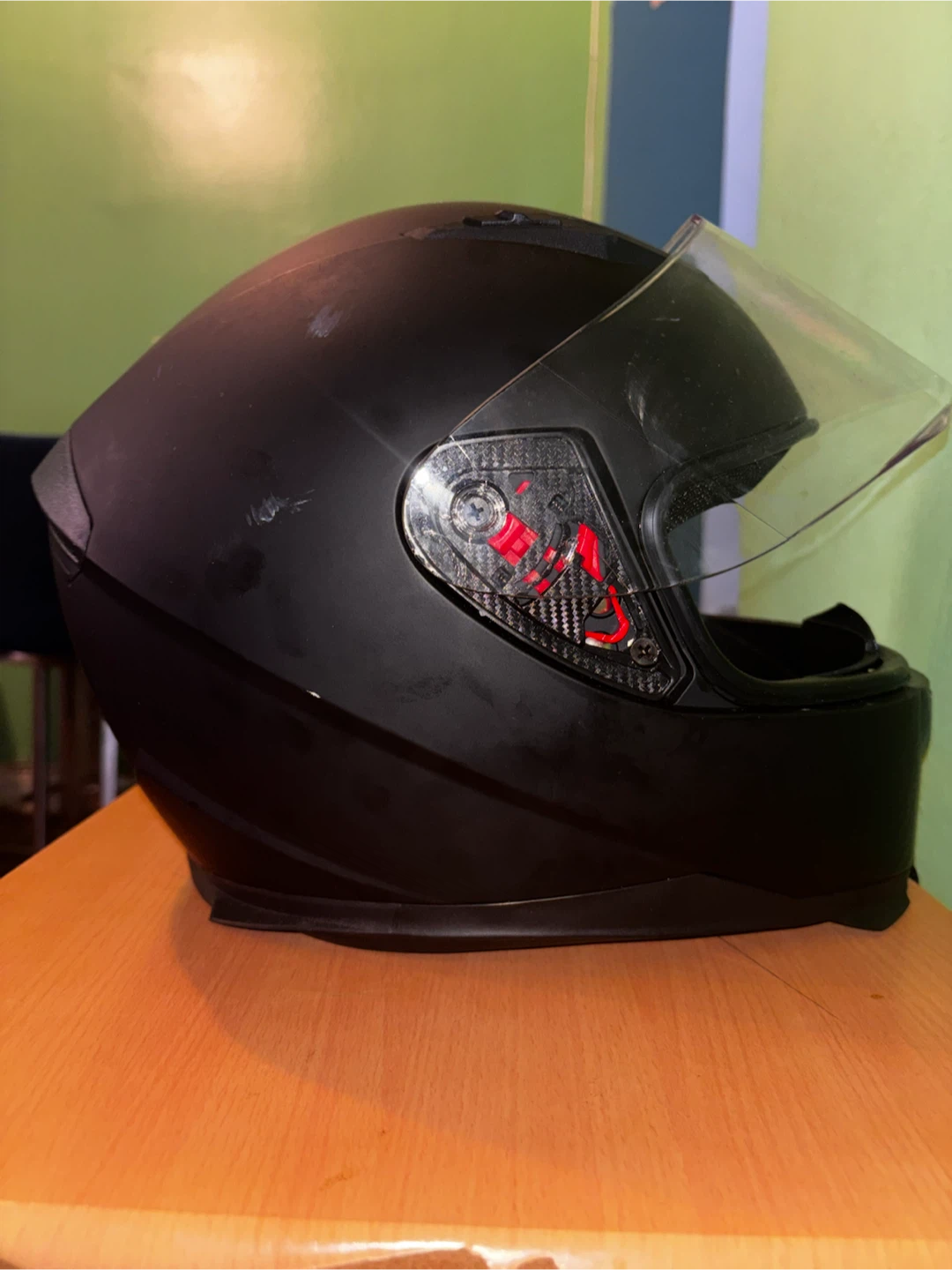 Matte Black Full Face Motorcycle Helmet