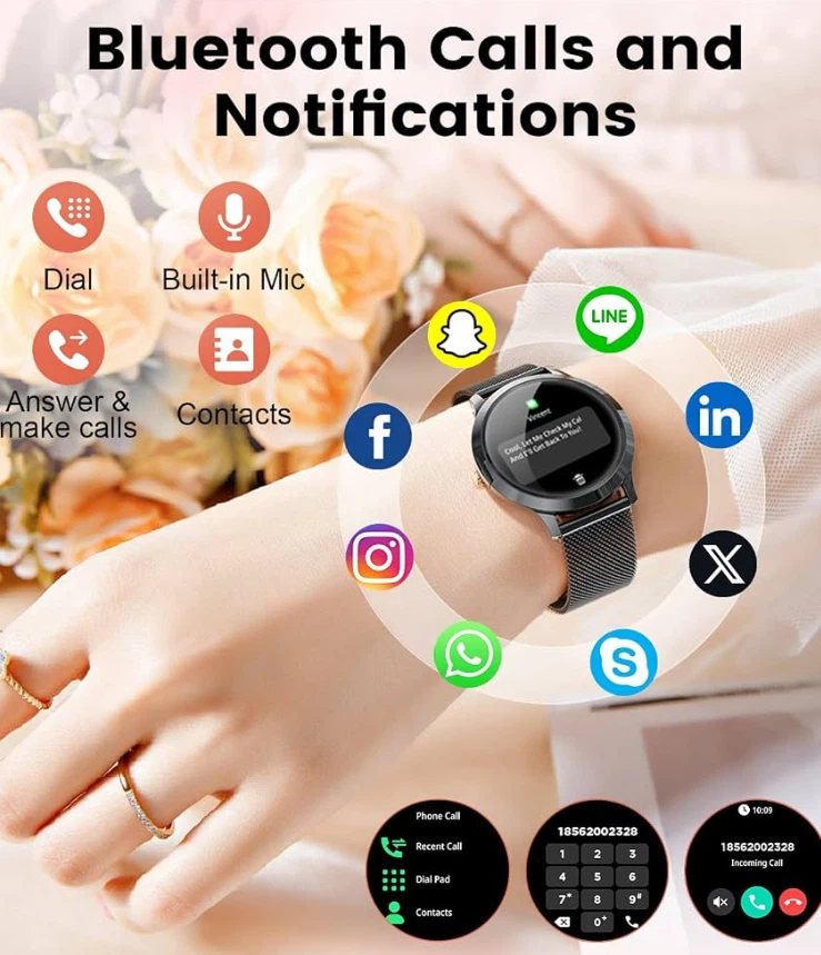 Smart Watch with Bluetooth Calls & Notifications - photo 2